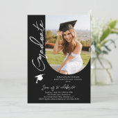 Fotogradatie Party Modern Elegant Script Kaart (Staand voorkant)