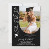 Fotogradatie Party Modern Elegant Script Kaart (Voorkant)