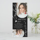 Fotogradatie Party Modern Elegant Script Kaart (Staand voorkant)