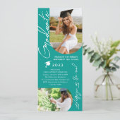 Fotogradatie Party Modern Elegant Script Kaart (Staand voorkant)