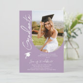 Fotogradatie Party Modern Elegant Script Kaart (Staand voorkant)