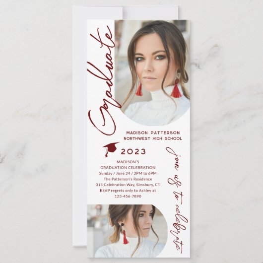 Fotogradatie Party Modern Elegant Script Kaart (Voorkant)