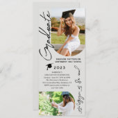 Fotogradatie Party Modern Elegant Script Kaart (Voorkant / Achterkant)