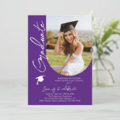 Fotogradatie Party Modern Elegant Script Kaart (Staand voorkant)