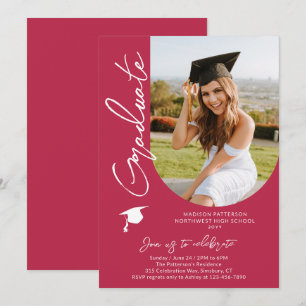Fotogradatie Party Modern Elegant Script Kaart
