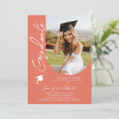 Fotogradatie Party Modern Elegant Script Kaart (Staand voorkant)