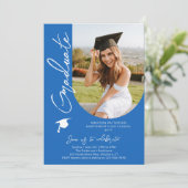 Fotogradatie Party Modern Elegant Script Kaart (Staand voorkant)