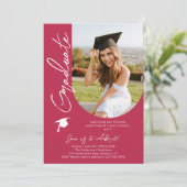 Fotogradatie Party Modern Elegant Script Kaart (Staand voorkant)