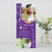 Fotogradatie Party Modern Elegant Script Kaart (Staand voorkant)