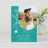 Fotogradatie Party Modern Elegant Script Kaart (Staand voorkant)