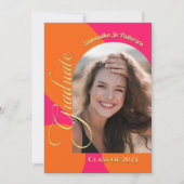 Fotogradatie van Hot Pink en Oranje Arch Kaart (Voorkant)