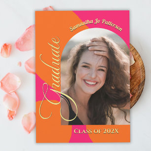 Fotogradatie van Hot Pink en Oranje Arch Kaart