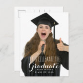 Fotogradatie vieren uitnodiging briefkaart (Voorkant / Achterkant)