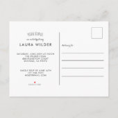 Fotogradatie vieren uitnodiging briefkaart (Achterkant)