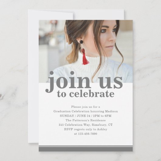 Fotogradatiepartij Elegant modern script (Achterkant)