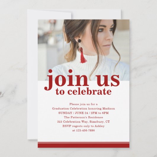 Fotogradatiepartij Elegant modern script (Achterkant)