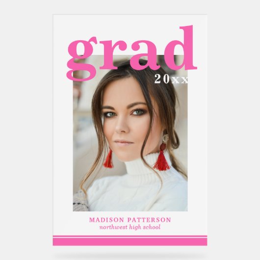 Fotogradatiepartij Elegant modern script Acryl Bord (Voorkant)