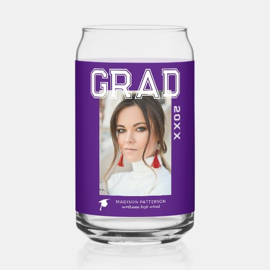 Fotogradatiepartij Elegant modern script Blikvorm Glas (Achterkant)