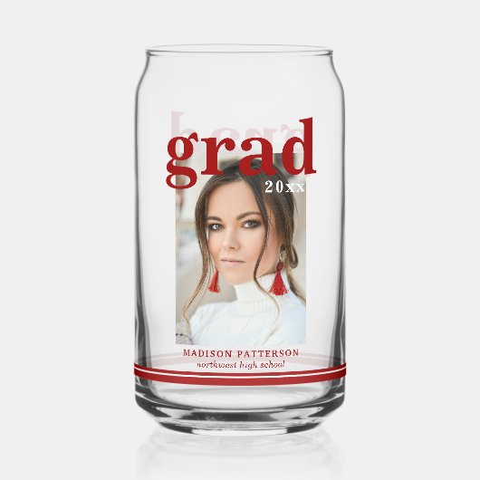 Fotogradatiepartij Elegant modern script Blikvorm Glas (Achterkant)