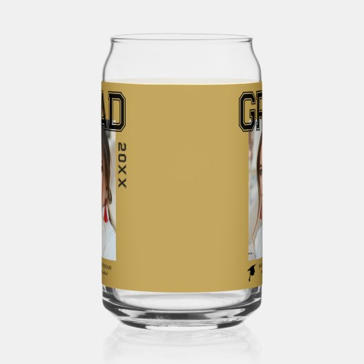 Fotogradatiepartij Elegant modern script Blikvorm Glas (Links)