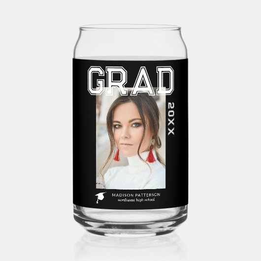 Fotogradatiepartij Elegant modern script Blikvorm Glas (Achterkant)