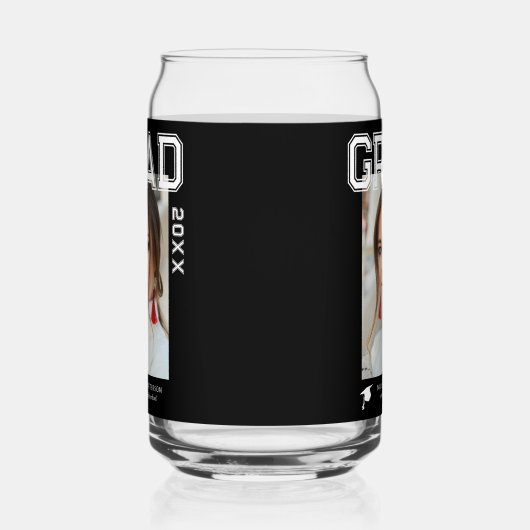 Fotogradatiepartij Elegant modern script Blikvorm Glas (Links)