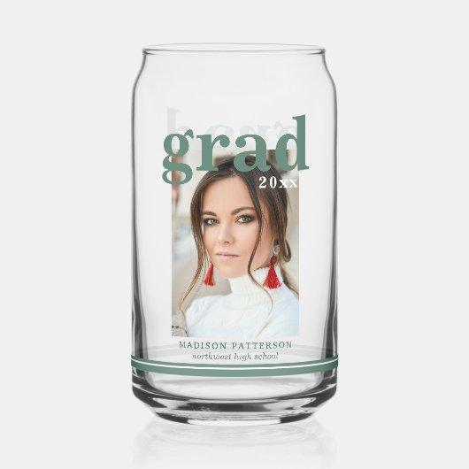 Fotogradatiepartij Elegant modern script Blikvorm Glas (Achterkant)