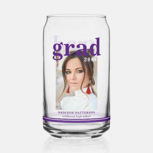 Fotogradatiepartij Elegant modern script Blikvorm Glas (Voorkant)