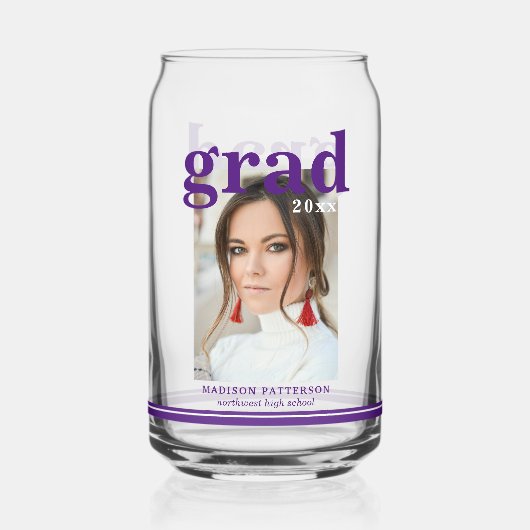 Fotogradatiepartij Elegant modern script Blikvorm Glas (Achterkant)