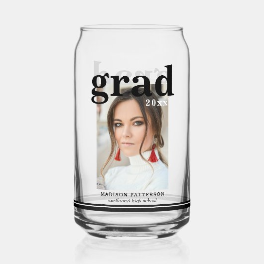 Fotogradatiepartij Elegant modern script Blikvorm Glas (Achterkant)