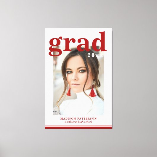 Fotogradatiepartij Elegant modern script Canvas Afdruk (Voorkant)