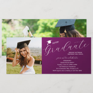Fotogradatiepartij Elegant modern script Kaart