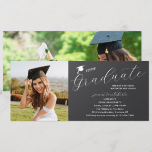 Fotogradatiepartij Elegant modern script Kaart