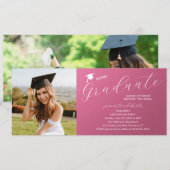 Fotogradatiepartij Elegant modern script Kaart (Voorkant / Achterkant)