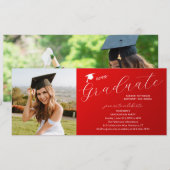 Fotogradatiepartij Elegant modern script Kaart (Voorkant / Achterkant)