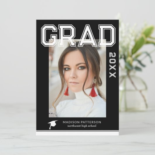 Fotogradatiepartij Elegant modern script Kaart (Staand voorkant)