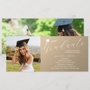 Fotogradatiepartij Elegant modern script Kaart
