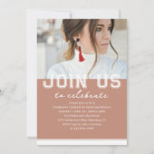 Fotogradatiepartij Elegant modern script Kaart (Achterkant)