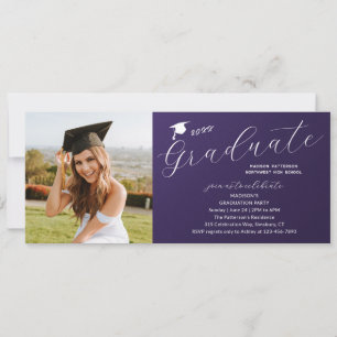 Fotogradatiepartij Elegant modern script Kaart