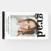 Fotogradatiepartij Elegant modern script Spandoek (Horizontaal)