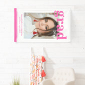 Fotogradatiepartij Elegant modern script Spandoek (Insitu)