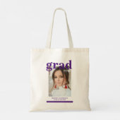 Fotogradatiepartij Elegant modern script Tote Bag (Achterkant)