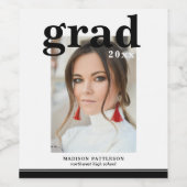 Fotogradatiepartij Elegant modern script Wijn Etiket (Enkel label)