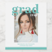 Fotogradatiepartij Elegant modern script Wijn Etiket (Enkel label)