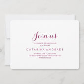 Fotogradatiepartij voor middelbare scholen Modern  Kaart (Achterkant)