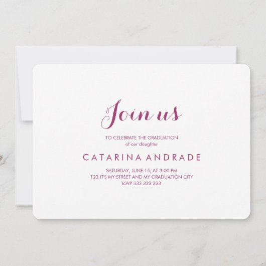 Fotogradatiepartij voor middelbare scholen Modern  Kaart (Achterkant)