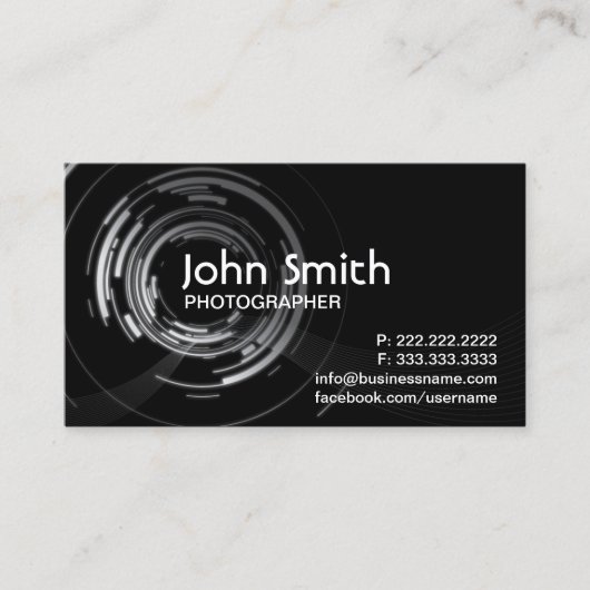 Fotografe Abstracte lichtjes Visitekaartje (Voorkant)