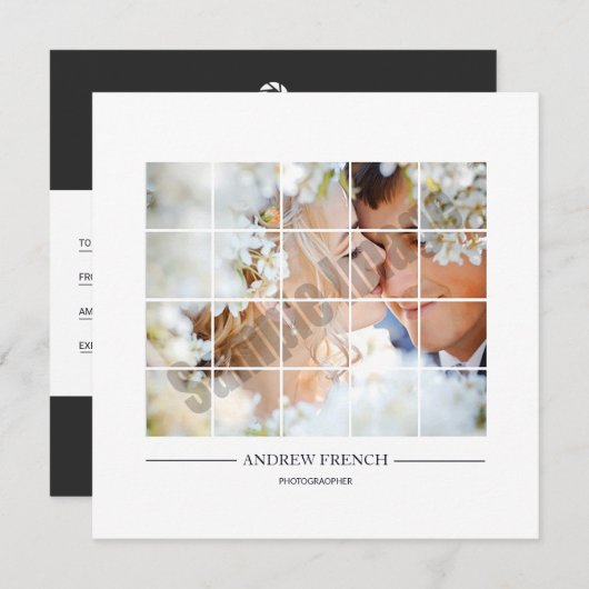 Fotografe cadeaubon (Voorkant / Achterkant)