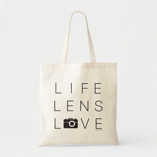 Fotografe Canvas tas | LIFE LENS LOVE (Voorkant)