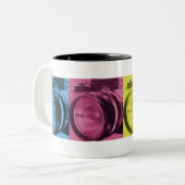 Fotografe CMYK-Mok Tweekleurige Koffiemok (Voorkant links)